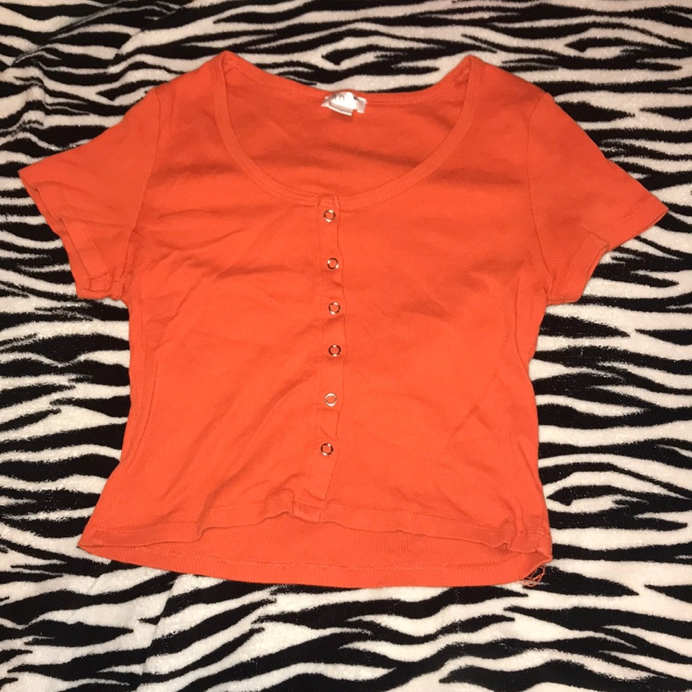 Orange Crop Top